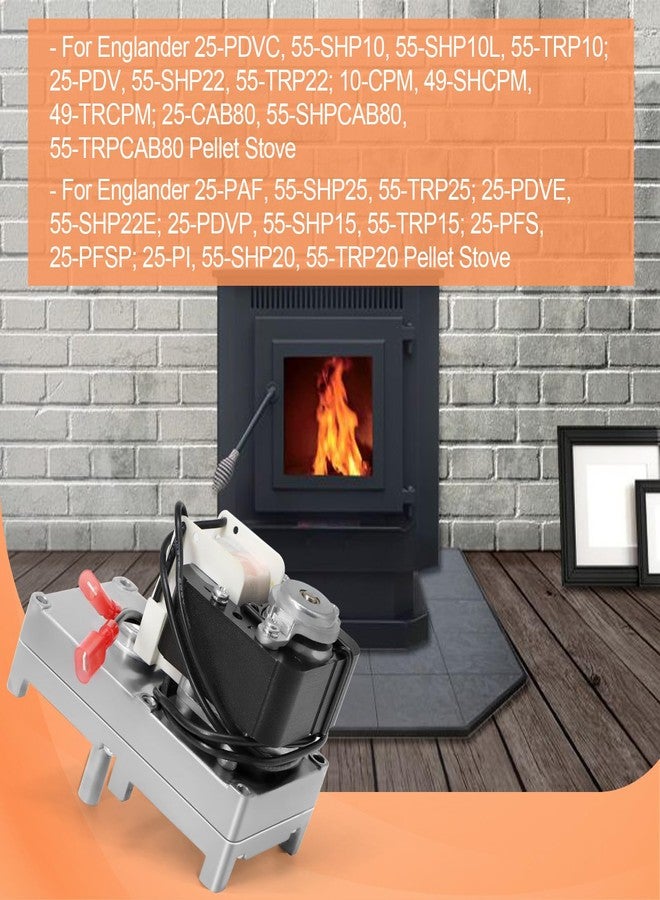 Aibabcue 2 Pack PU-047040 Auger Motor for Englander & England 25-PDVC 55-SHP10 25-PDV 55-SHP22 Pellet Stoves, 1 RPM Counter Clockwise Auger Motor - Image 5